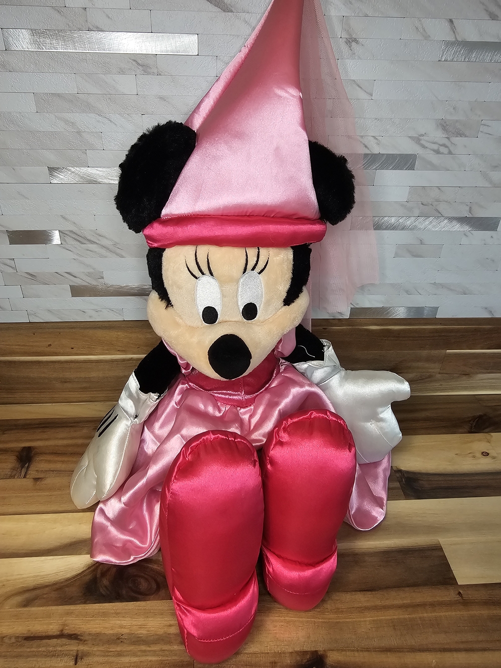 Disney Minnie Mouse Pink Plush Fairy Costume Toy